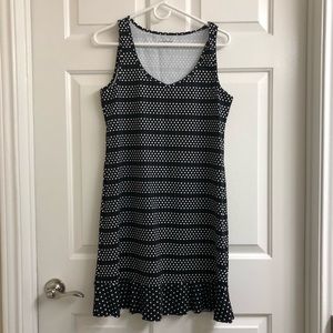 Polka dot swim coverup